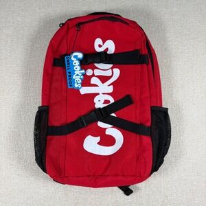 Cookies Smell Proof Red Honeycomb Ripstop Backpack Laptop Bag Streetwear NEW